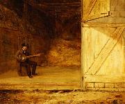 William Sidney Mount The Banjo Player  det USA oil painting artist